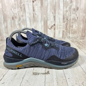 Merrell Mag 9 Womens Trail Running Shoes Blue Black Vibram J16564 Size 8.5